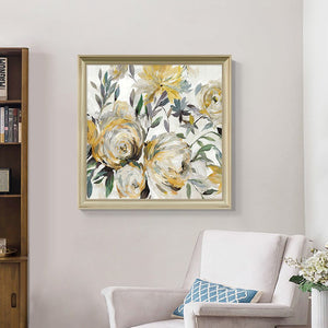 Oil painting hand-painted living room decoration painting sofa background American triple Jane European painting