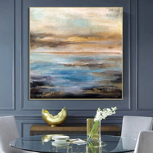 Texture Landscape Wall Art Picture 100% Hand Painted Modern Abstract Oil Painting On Canvas For Living Room Home Decor No Frame