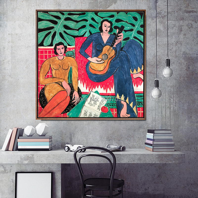Home Decoration Handmade Canvas Art Wall Pictures For Living Room Poster Canvas Paintings Square Paintings French Henri Matisse