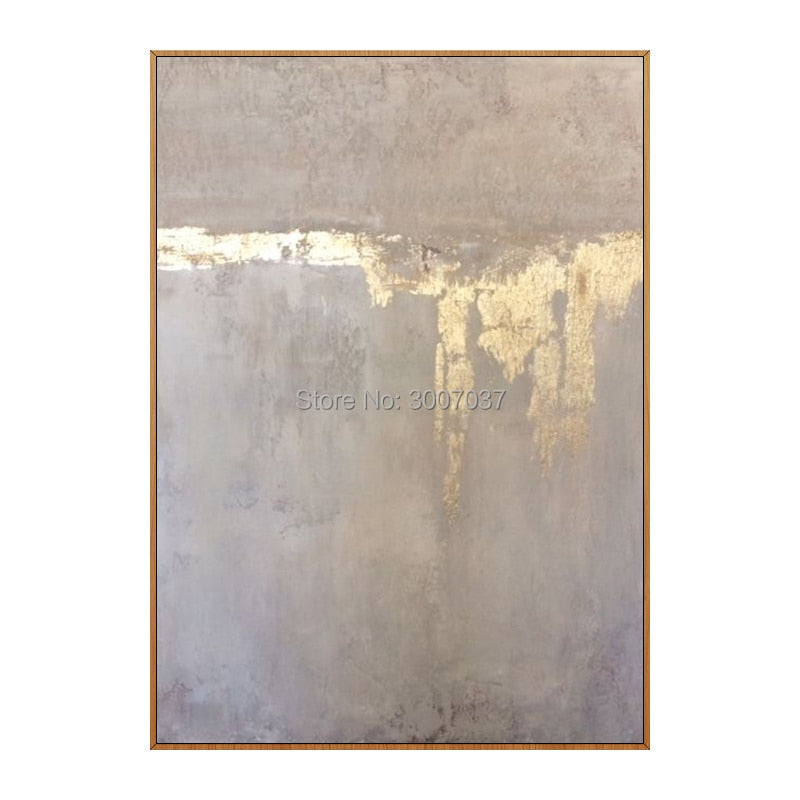 Professional Artist Handmade High Quality Abstract Gold Colors Oil Painting for Living Room Canvas Modern Painting