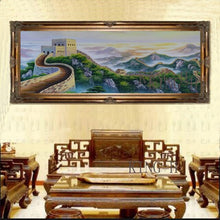 Load image into Gallery viewer, Special Wall Artwork Hand-painted Famous Chinese Landscape The Great Wall Oil Painting on Canvas Handmade Great Wall Painting