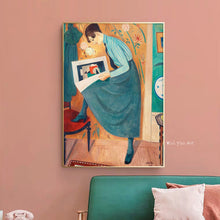 Load image into Gallery viewer, Einar Jolin Famous Style Woman Oil Painting Canvas Wall Pictures for Living Room Posters and Handmade Home Decor