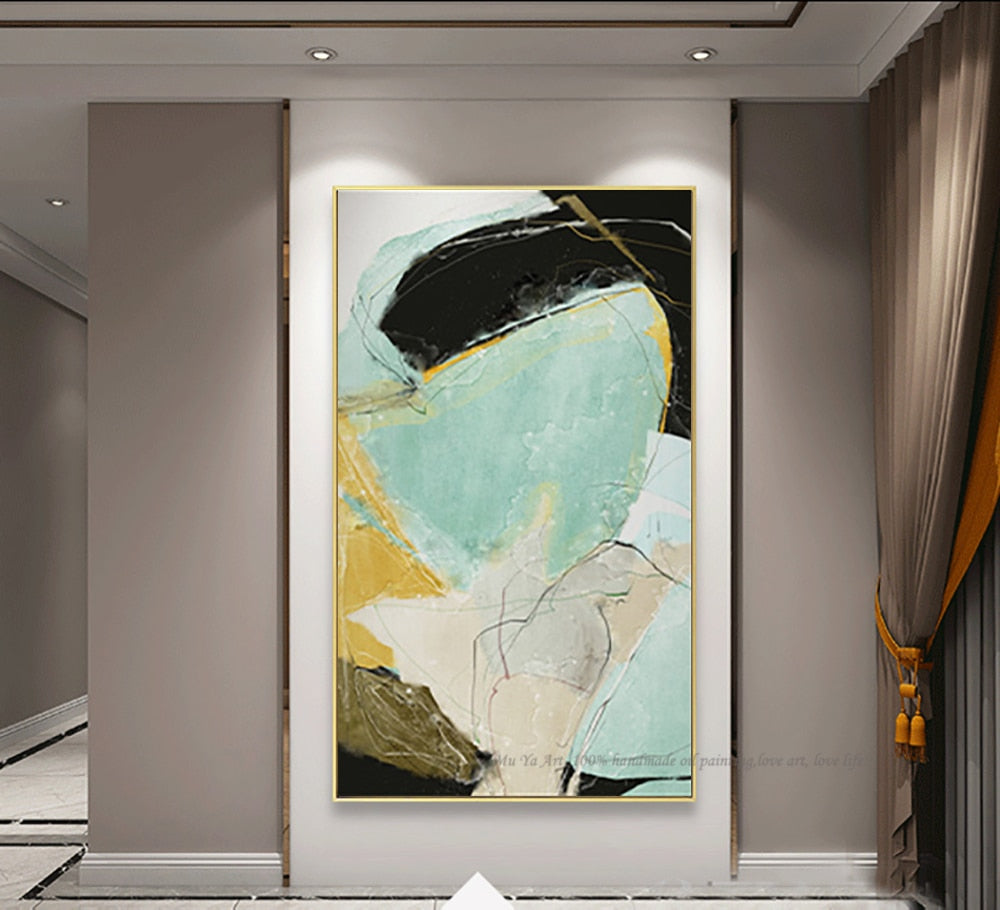 Muya Brand High Quality Oil Painting on Canvas Handmade Abstract Wall Art Picture Specially for Home Decoration Room Decor