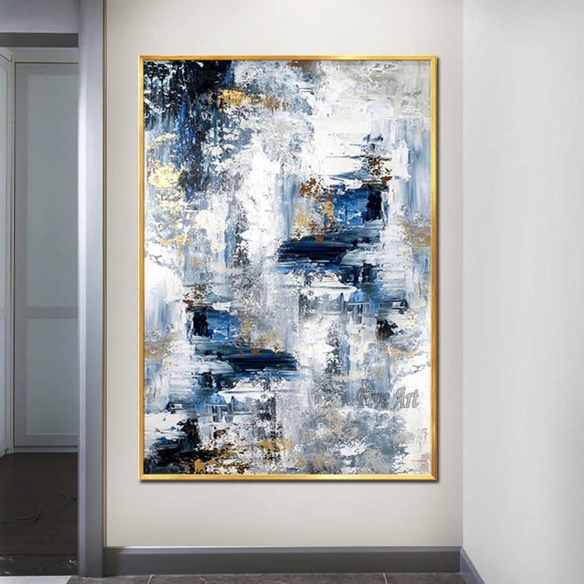 Unframed Design Handmade Abstract 100% Handpainted Oil Painting on Canvas Wall Art Picture for Living Room Bedroom Home Decor