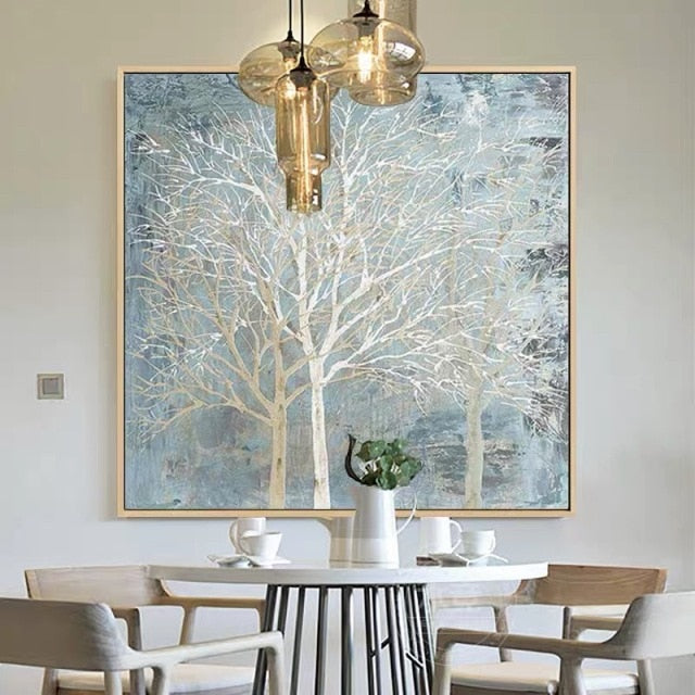 money tree framed picture Money Tree Wall Art Picture for Living Room Home Decor 100% Hand Paint – SallyHomey Life's Beautiful