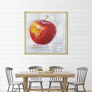 Abstract Red Apple Canvas Painting Wall Art Handmade Poster Picture Decorative Painting Living Room Home Decoration