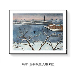 Einar Jolin Classical Landscape Poster 100% Handmade Art Canvas Painting Wall Pictures For Living Room Oriental Home Decor
