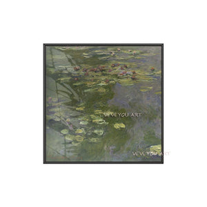 Claude Monet Famous Painting Water Lilies Wall Art Handmade Canvas Painting Modern Picture Room Home Decoration