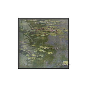 Claude Monet Famous Painting Water Lilies Wall Art Handmade Canvas Painting Modern Picture Room Home Decoration