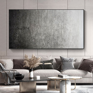 New Arrival Gradient Grey Abstract Oil Painting Modern Large Lliving Room Wall Picture Simple Home Decoration Wall Art Painting