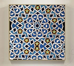 Artist Hand-painted High Quality Wall Art Painting Islamic Geometry Oil Painting on Canvas Unique Modern Geometry Oil Painting