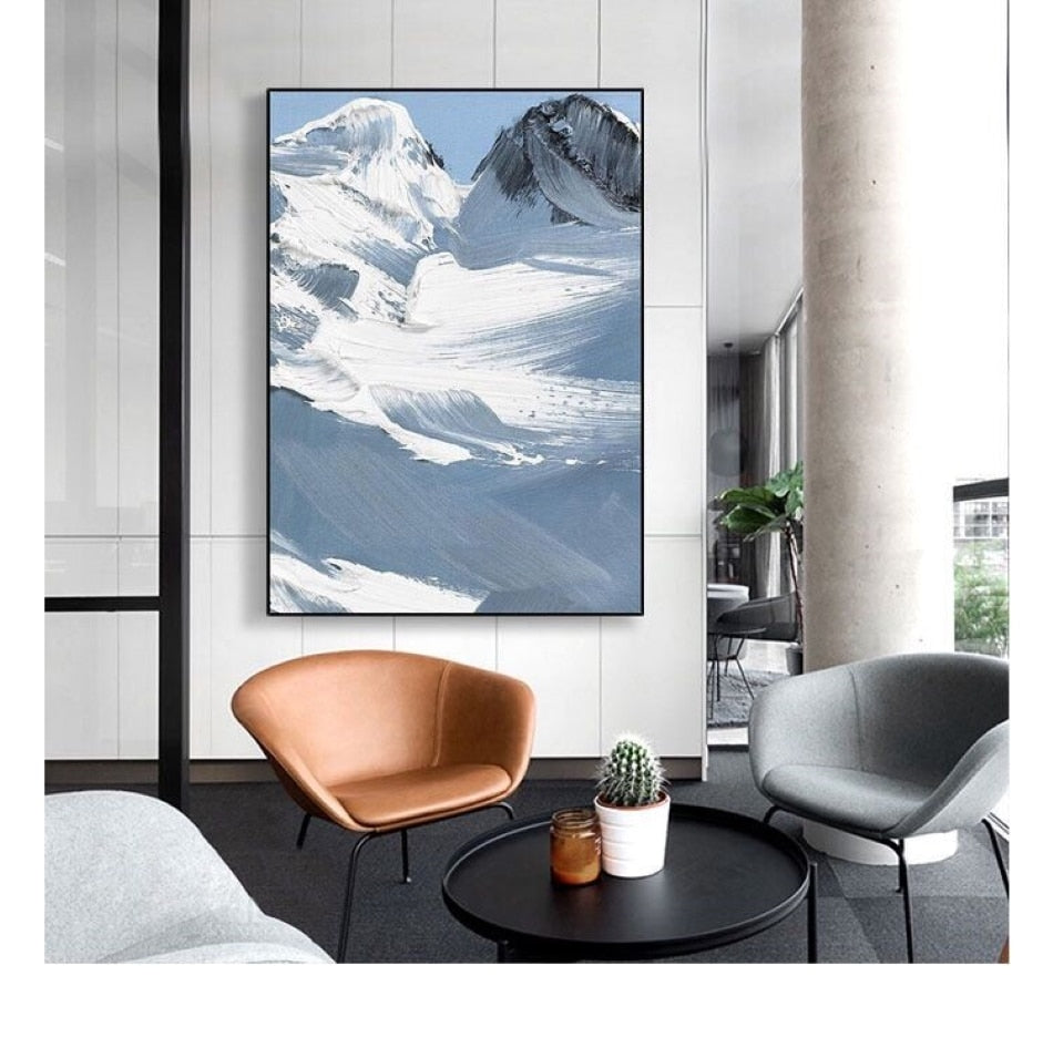 Handmade Modern Abstract oil painting  Wall art pictures painted for bedroom Home Decor