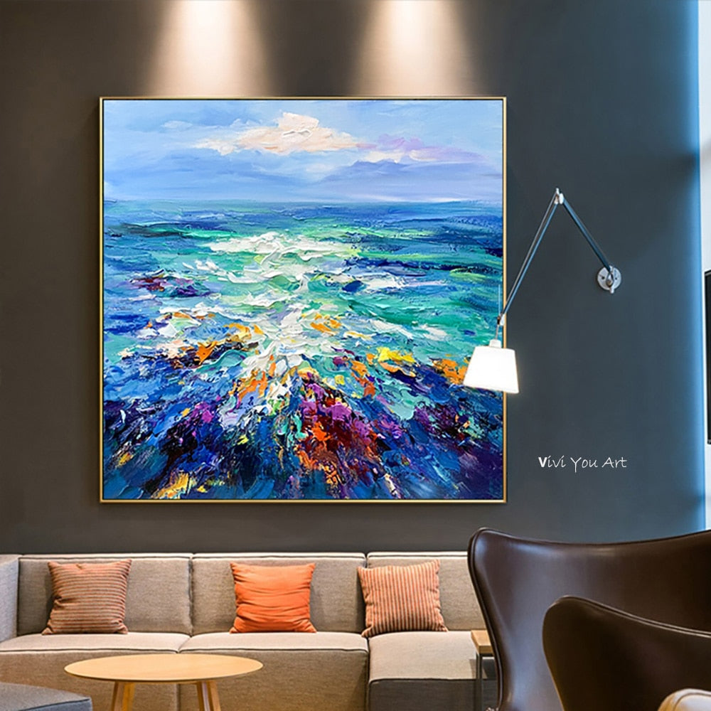 Abstract Colorful Posters Wall Art Pictures Posters and Handmade Wall Art Canvas Painting Modern For Living Room Home Decor