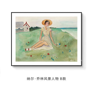 Einar Jolin Classical Landscape Poster Handmade Art Canvas Painting Wall Pictures For Living Room Oriental Home Decor