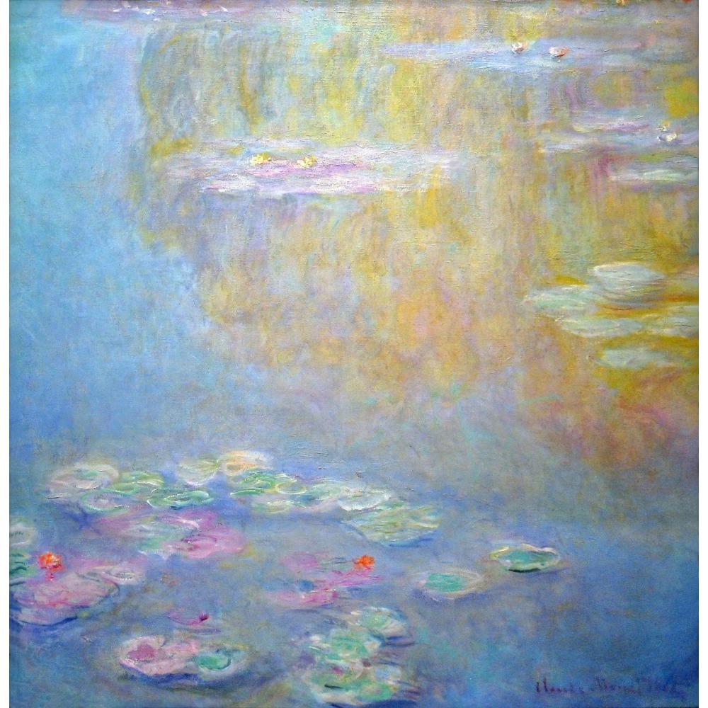 Handmade oil painting reproduction of Claude Monet High quality Water Lilies Living room decor