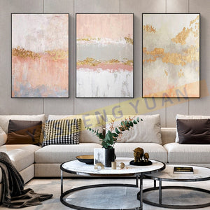 100% Handpainted Abstract Oil Paintings On Canvas Modern Wedding Decor Wall Landscape Pictures Home Decoration No Framed