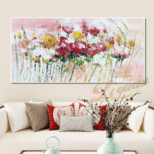 Load image into Gallery viewer, Knife flower abstract oil painting wall art home decoration picture hand painting on canvas 100% hand painted without border