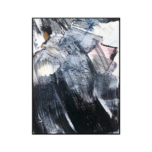 Load image into Gallery viewer, Handmade Abstract Black and Blue Color Oil Painting Home Decor High Quality Oil Painting on Canvas Free Shipping Drop Shipping