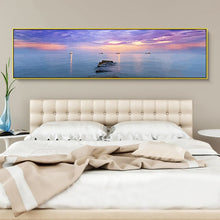 Load image into Gallery viewer, New 30x120cm DIY Painting By Numbers Sunset Landscape Kits Oil Painting Paint By Numbers Wall Art Picture Bedroom Home Decor