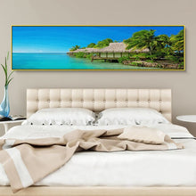 Load image into Gallery viewer, New 30x120cm DIY Painting By Numbers Sunset Landscape Kits Oil Painting Paint By Numbers Wall Art Picture Bedroom Home Decor