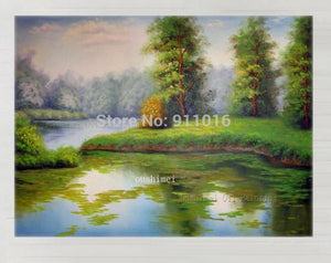 High Quality Handmade Spring Landscape Paintings Home Decor Canvas Scenery Painting Hang Paintings Decor Big Size Oil Painting