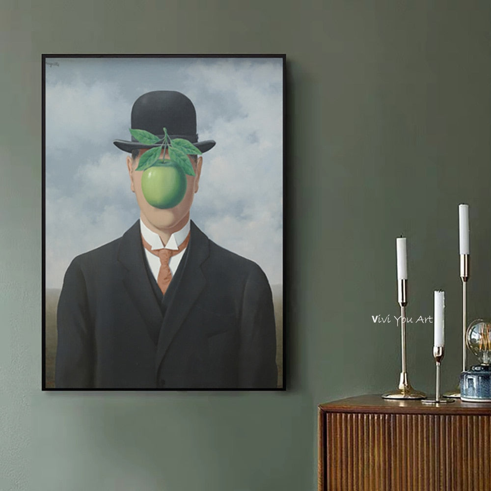 René François Ghislain Magritte Famous Painting Handmade Art Canvas Painting Wall Pictures For Living Room Oriental Home Decor