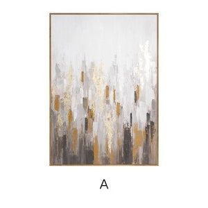 handmade Abstract Gold oil painting Canvas Painting Fashion Poster Wall Art Picture For Living Room home Decor