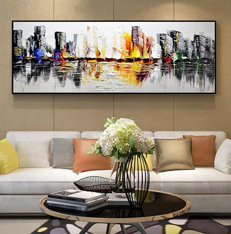 Handmade Painting On Canvas Modern 100% Best Art Abstract Oil Painting Directly From Artist