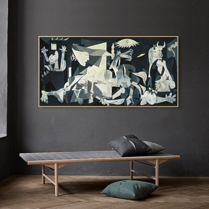 Handmade Painting Picasso Guernica Vintage Classic Figure Canvas Art Home Wall Modular Picture For Living Room Home Decoration