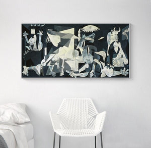 Handmade Painting Picasso Guernica Vintage Classic Figure Canvas Art Home Wall Modular Picture For Living Room Home Decoration