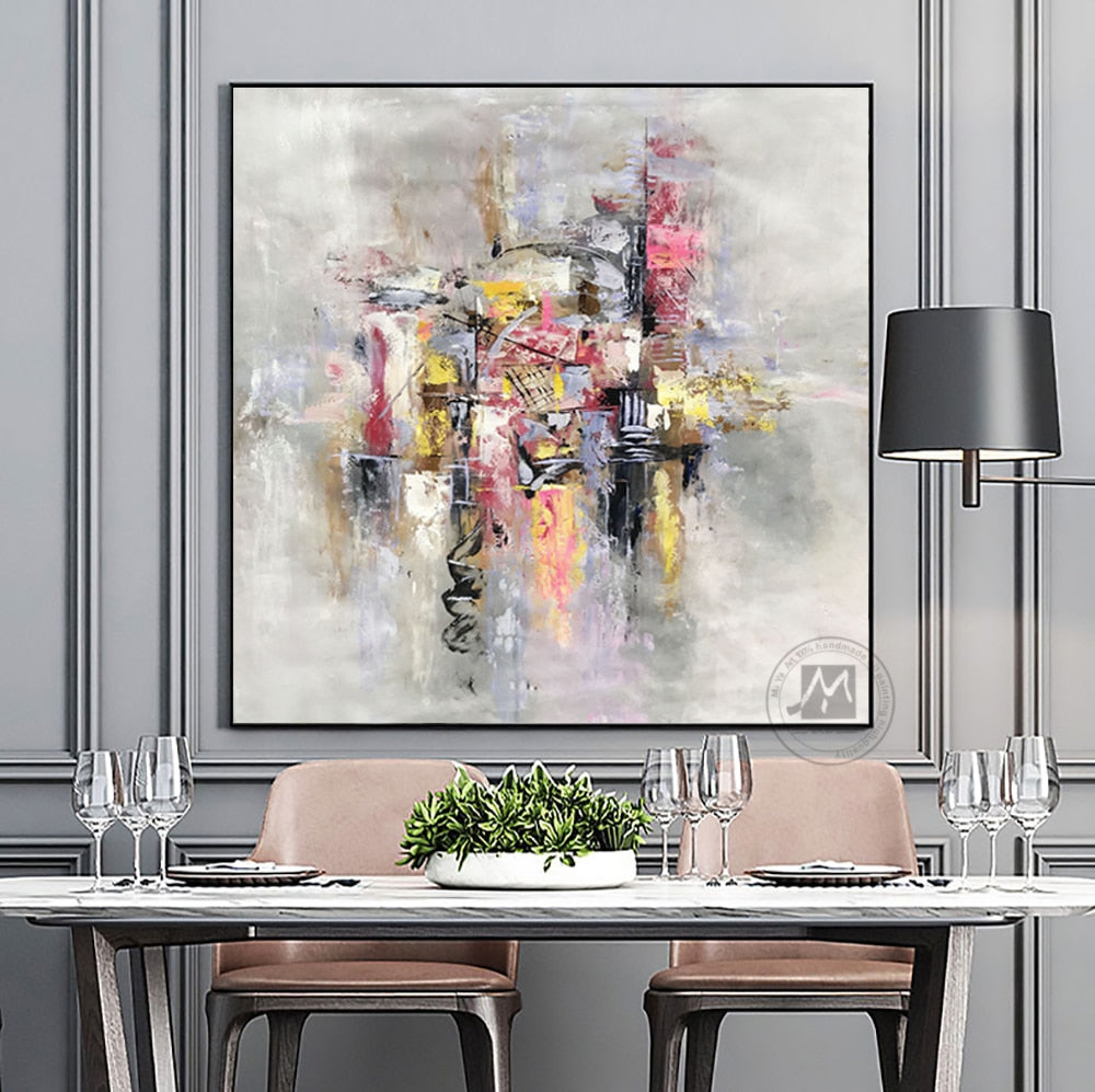 100% MUYA Brand Handmade Oil Paintings on Canvas Best Modern Wall Art For Living Room Bedroom Wall Picture Home Decoration