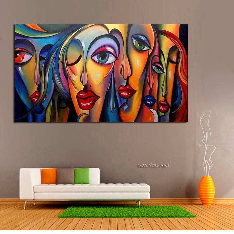 Famous Canvas Paintings Reproductions  On Canvas Art Handmade Artwork By Picasso Wall Pictures For Living Room Decor