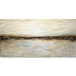 Large Canvas Art Abstract Oil Painting Brown White Handmade Contemporary Artwork For Living Room Bedroom Wall Decor Square