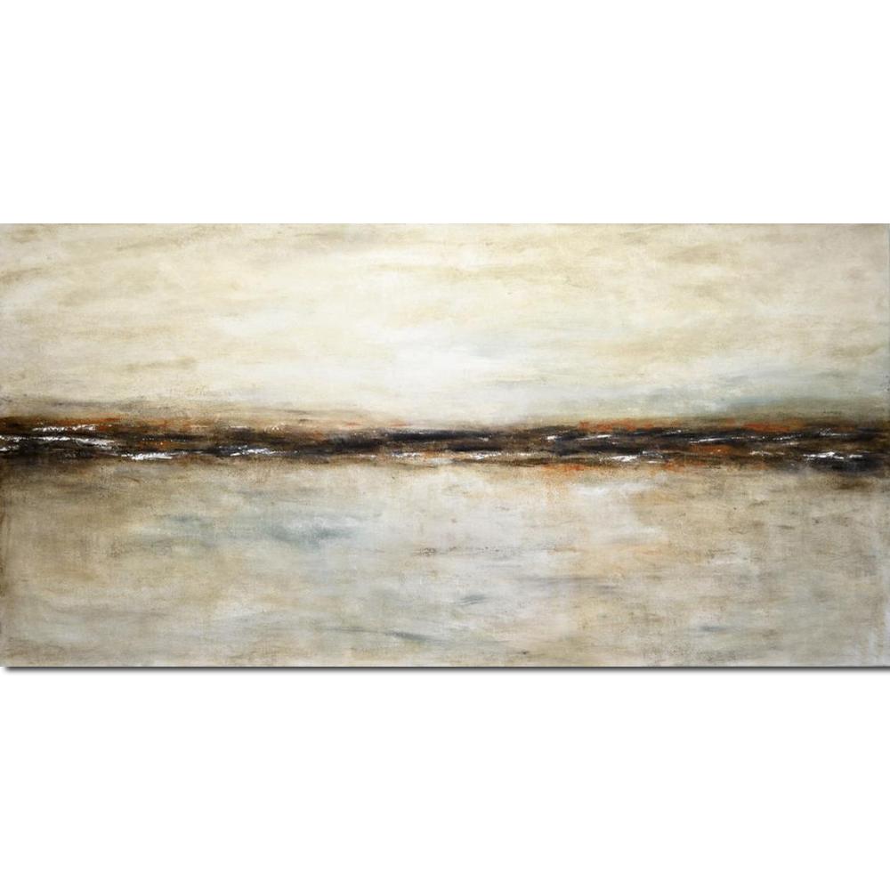 Large Canvas Art Abstract Oil Painting Brown White Handmade Contemporary Artwork For Living Room Bedroom Wall Decor Square