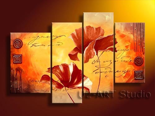 Abstract painting,flower,fine art,handicraft,handmade,office oil painting GP103