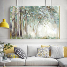 Load image into Gallery viewer, Abstract Hand Painted Money Tree Oil Painting on Canvas Wall Art for Living Room Decor Texture Goldleaf No Frame Drop Shipping