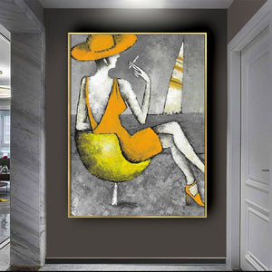 Famous Painting women portrait 100%Handmade oil Painting By Pablo Picasso Modern Abstract Portrait Wall Pictures For Home Decor