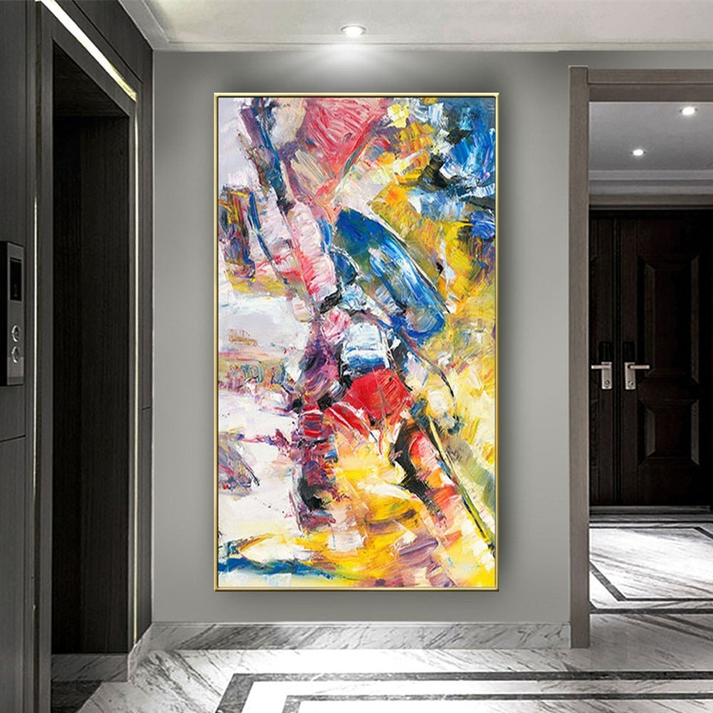 Best New Picture Painting Abstract Oil Paintings on Canvas 100%Handmade Colorful Canvas Art Modern Art for Home Wall Decor mural