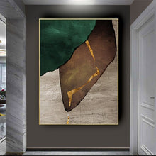 Load image into Gallery viewer, Handmade Contemporary Art Home Wall Decoration Canvas Art Abstract green,gray,Canvas Oil Painting Wall Picture For Living mural