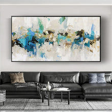 Load image into Gallery viewer, Selling art wall pictures for home decor Hand drawn canvas oil painting Custom abstract gold foil poster for living room picture