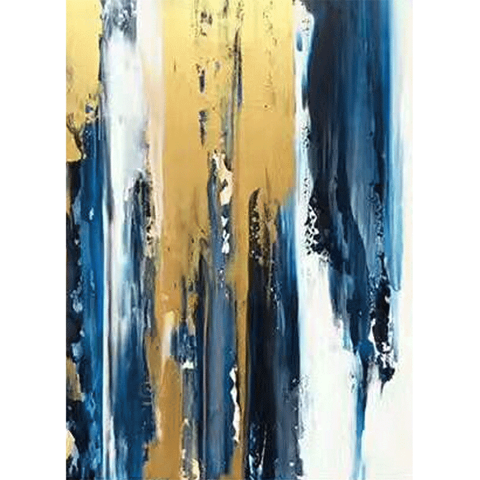 Blue Mountain White Abstract Landscape Mountain Handpainted Handmade Oil Painting On Canvas Home Decoration