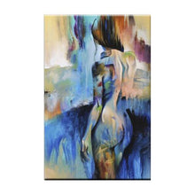 Load image into Gallery viewer, Modern Abstract Home Decor Wall Art Picture Handpainted Nude Women Oil Painting On Canvas Handmade Naked Back Acrylic Paintings