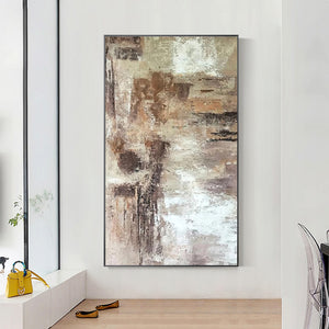 100% Handmade Oil Painting by Artist Canvas Wall Art Modern Abstract Landscape Oil Painting for Livingroom Decoration Frameless