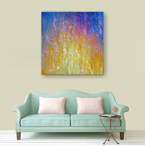 Hand Painted Abstract warm color Oil Painting Canvas Wall Art for Bedroom Wall Decor Living Room Abstract Wall Paintings JL629