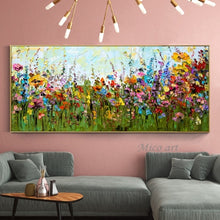 Load image into Gallery viewer, 100% Handpainted Oil Painting on Canvas new Handmade knife flower oil Painting Wall Art picture home decoration For Living Room