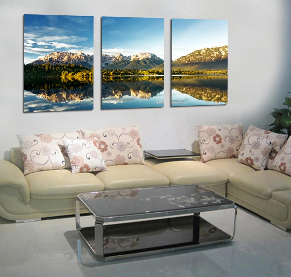 3 PCS Beautiful Landscape Canvas Oil Painting Home Decoration Wall Art Sticker Picture Prints Cuadros Decoratcion Poster