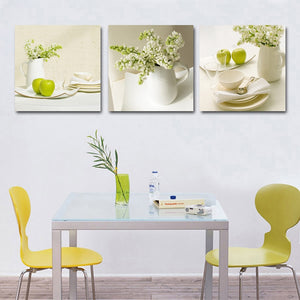 3 Pcs Fruit Kitchen Pictures Abstract beautiful oil painting home wall art cheap Modular Pictures Wall Pictures For Living Room