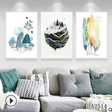 Load image into Gallery viewer, 3 PCS  Abstract Wall Painting PVC Frameless Painting Wall Art Decoration Living Room Poster Print Room Hotel Restaurant