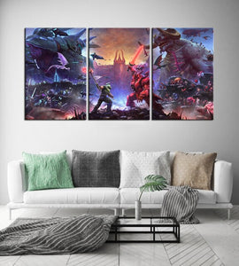 5 OR 3 PCS Morden Game Paitning DOOM Eternal Wallpaper The Ancient Gods Wall Art Murals Canvas Printing Stickers Home Decor Gift