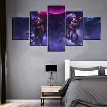 Load image into Gallery viewer, 5 OR 3 PCS LOL Wall Art Video Game Painting Yasuo Diana Wallpaper Morden Artwork Canvas Printings Murals Home Decor Wall Cover